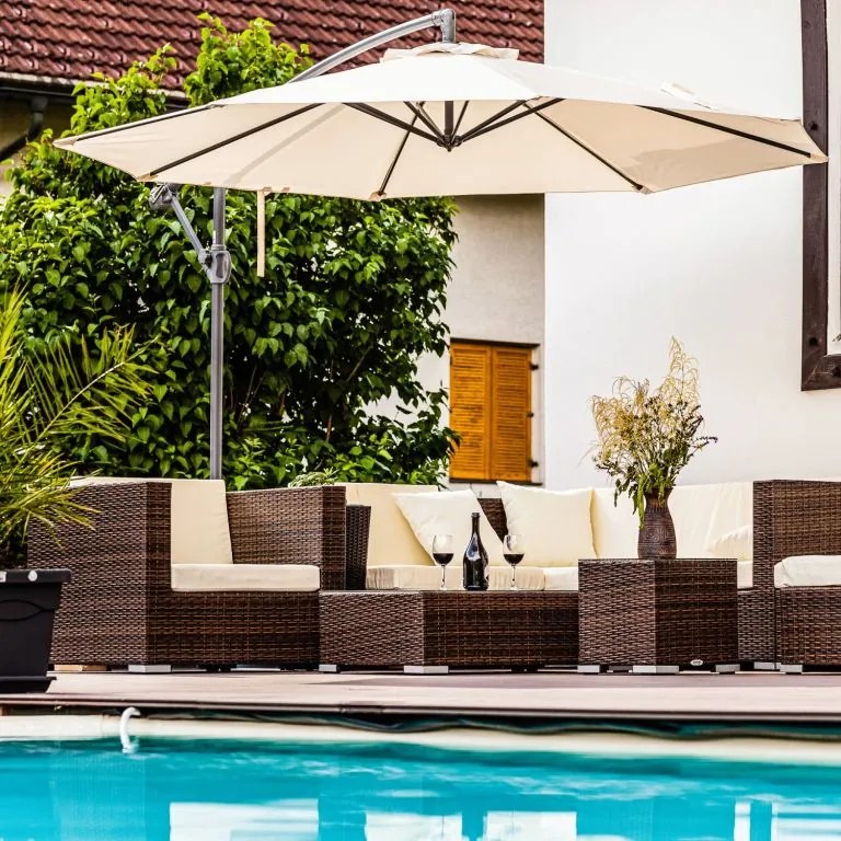 STILISTA Napernyő 330 x 249 cm antracit