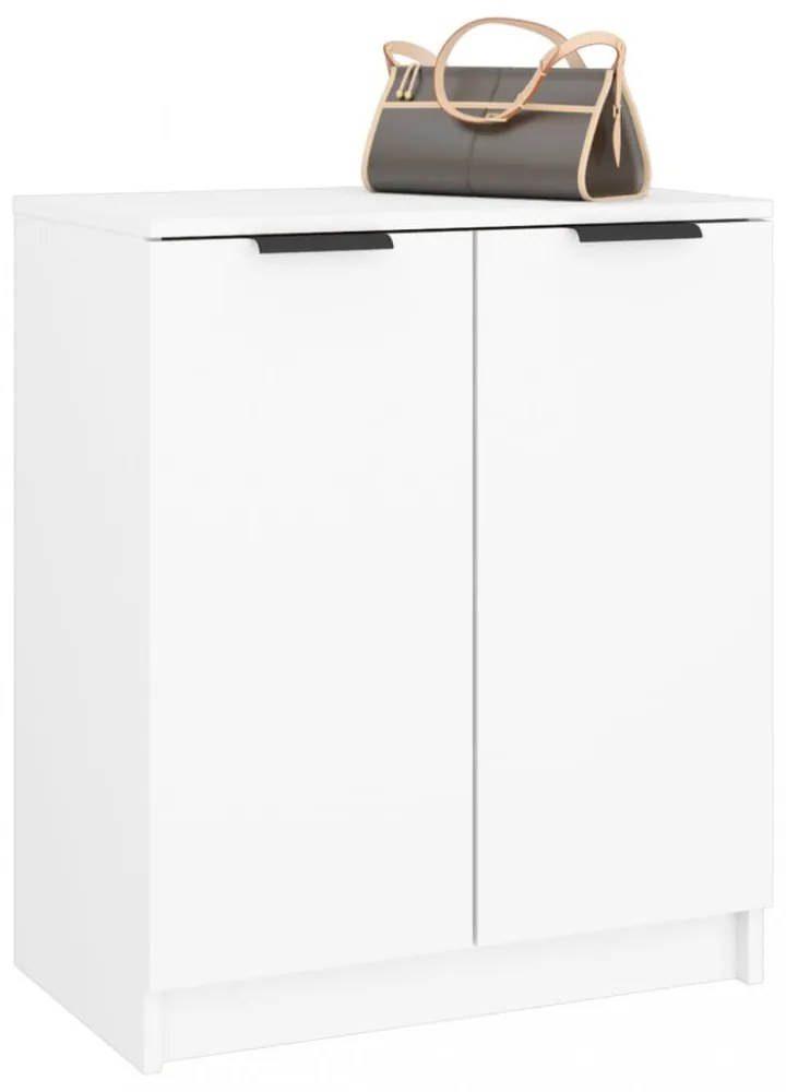 füstös tölgyszínű szerelt fa cipősszekrény 59 x 35 x 70