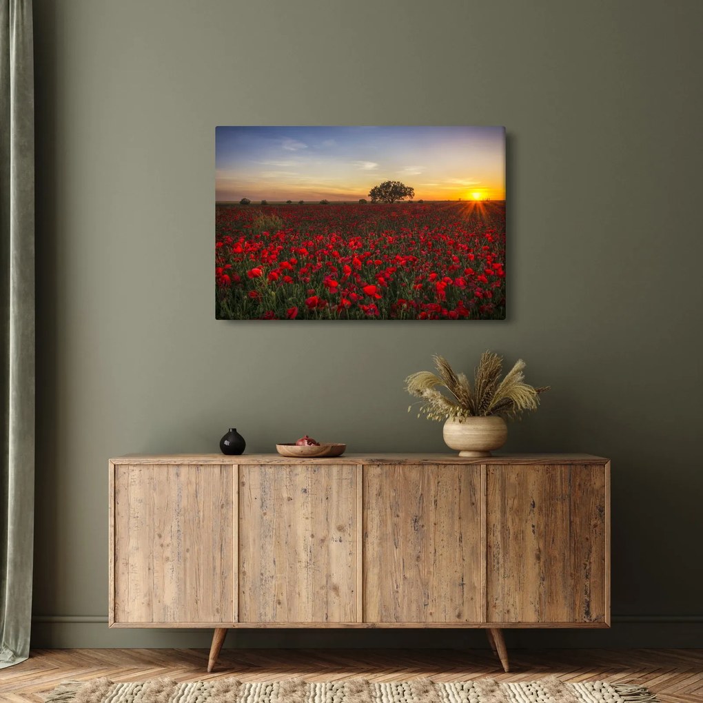 Pipacsos rét képe (90x60 cm)