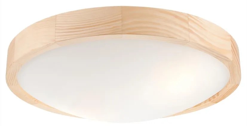 Mennyezeti lámpa NATURAL SLIM 2xE27/60W/230V ø 37 cm fenyő