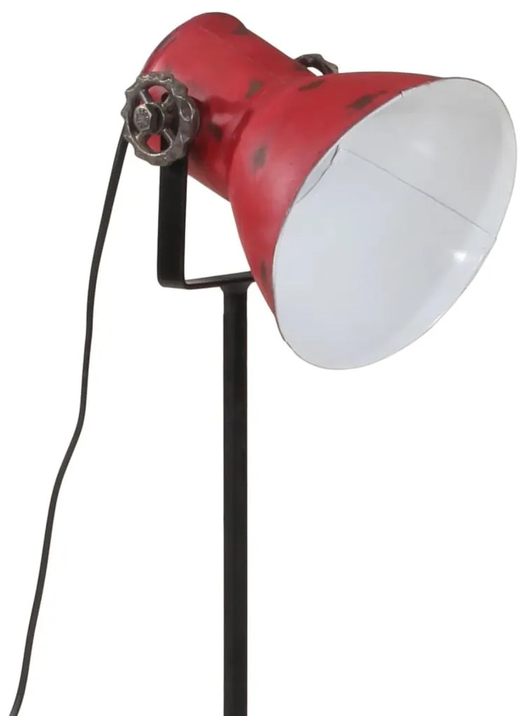 kopott piros állólámpa 25 W 35x35x65/95 cm E27