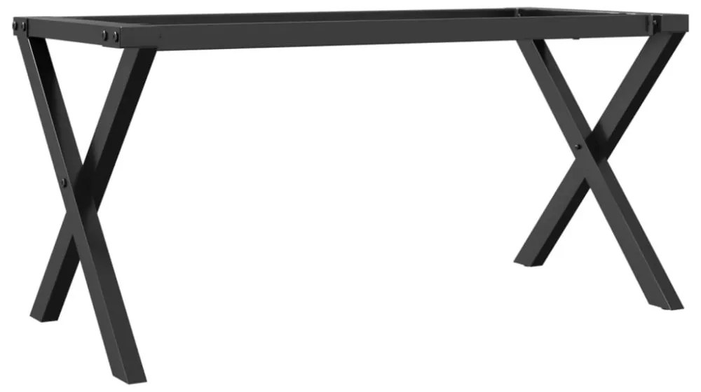 acél dohányzóasztallábak X-alakú vázzal 90 x 30 x 43 cm
