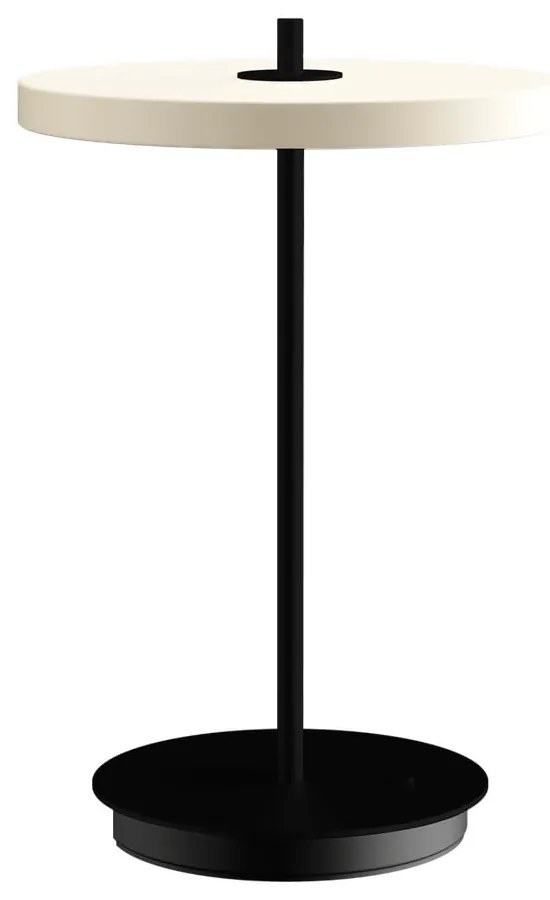 Fekete-fehér fém LED asztali lámpa fém búrával (magasság 31 cm) Asteria Move – UMAGE