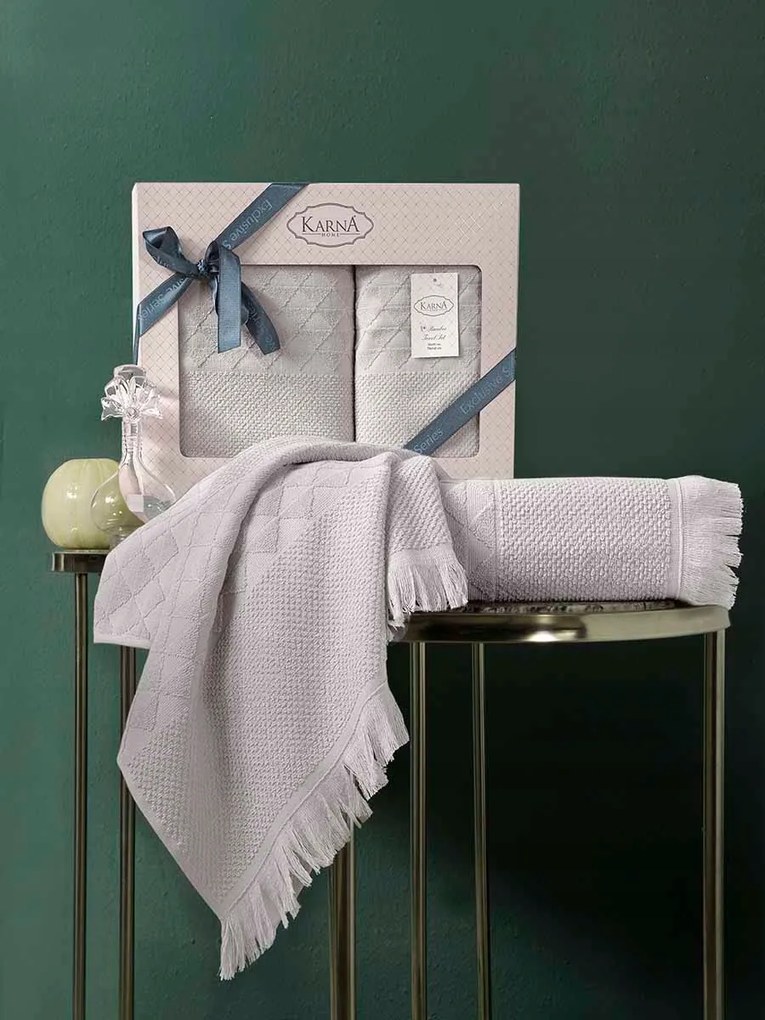 Bambusz törölköző Monard beige 50x90+70x140 kpl.