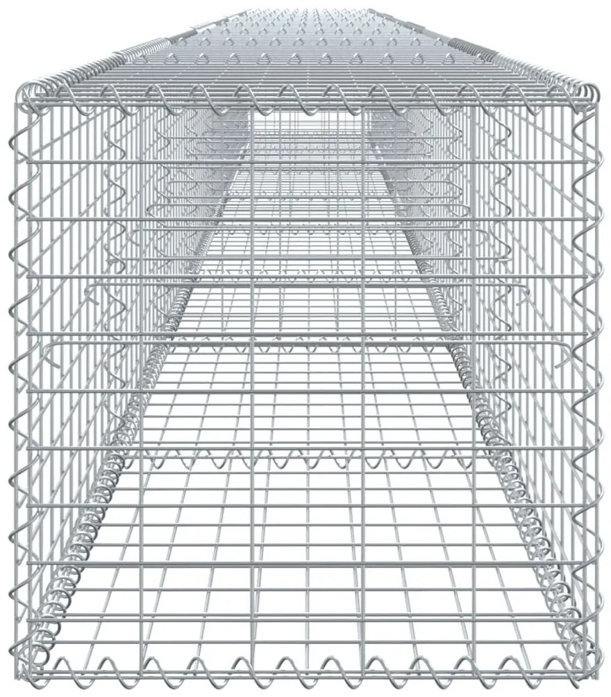 horganyzott vas gabion kosár fedéllel 800 x 50 x 50 cm