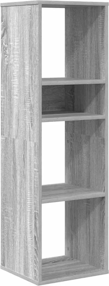 vidaXL könyvszekrény szürke sonoma 34x31x112 cm szerelt fa