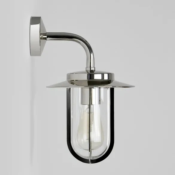 ASTRO LIGHTING 1096001 MONTPARNASSE Klasszikus Kültéri Fali Lámpa Nikkel, Átlátszó E27 IP44