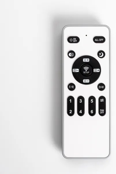 Brilagi - LED Dimmelhető lámpa ventilátorral RONDA LED/48W/230V fehér + távirányító