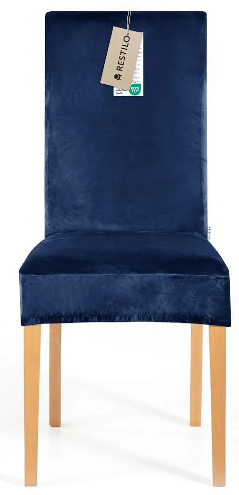 Restilo Feszítő huzat székhez Sento indigo, 48 x48 x 58 + 10 cm, 4 db-os szett