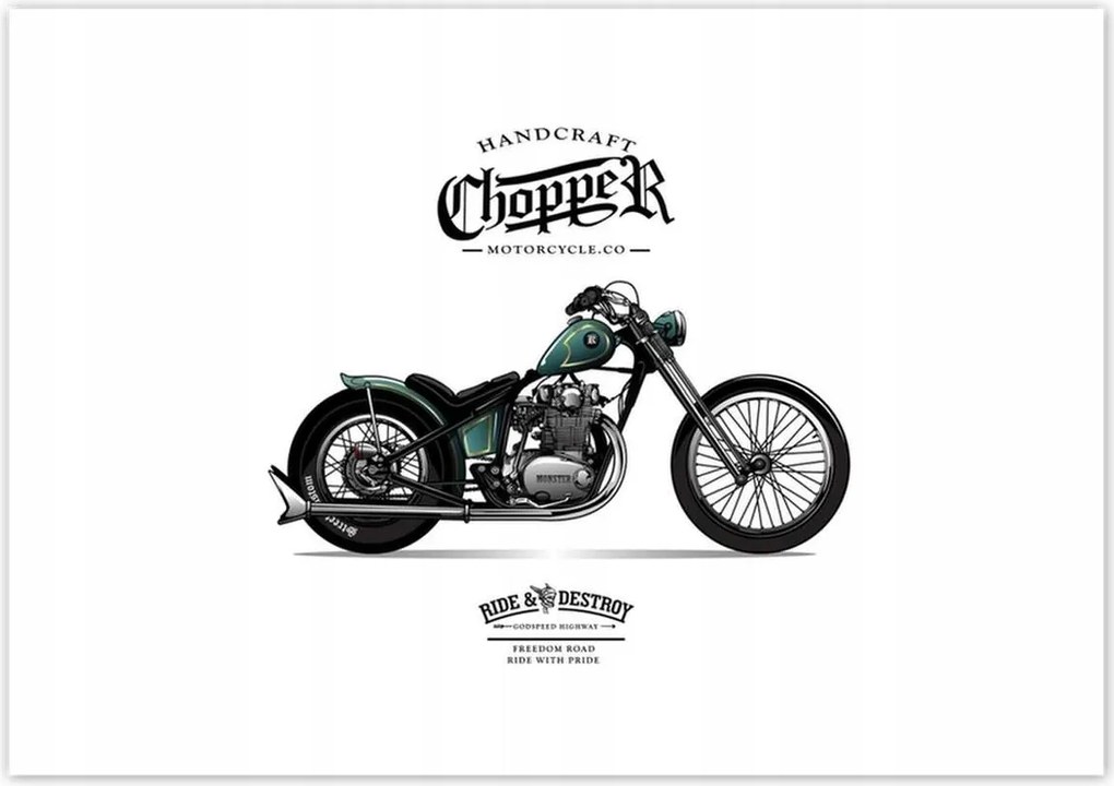 Poszterek 100x70 Motorkerékpár Antik Vintage