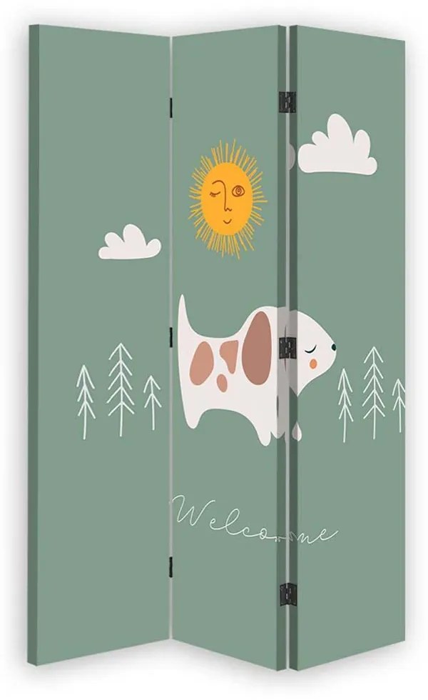 Gario Paraván Playful Doggie Méret: 110 x 170 cm, Kivitelezés: Parafa paraván