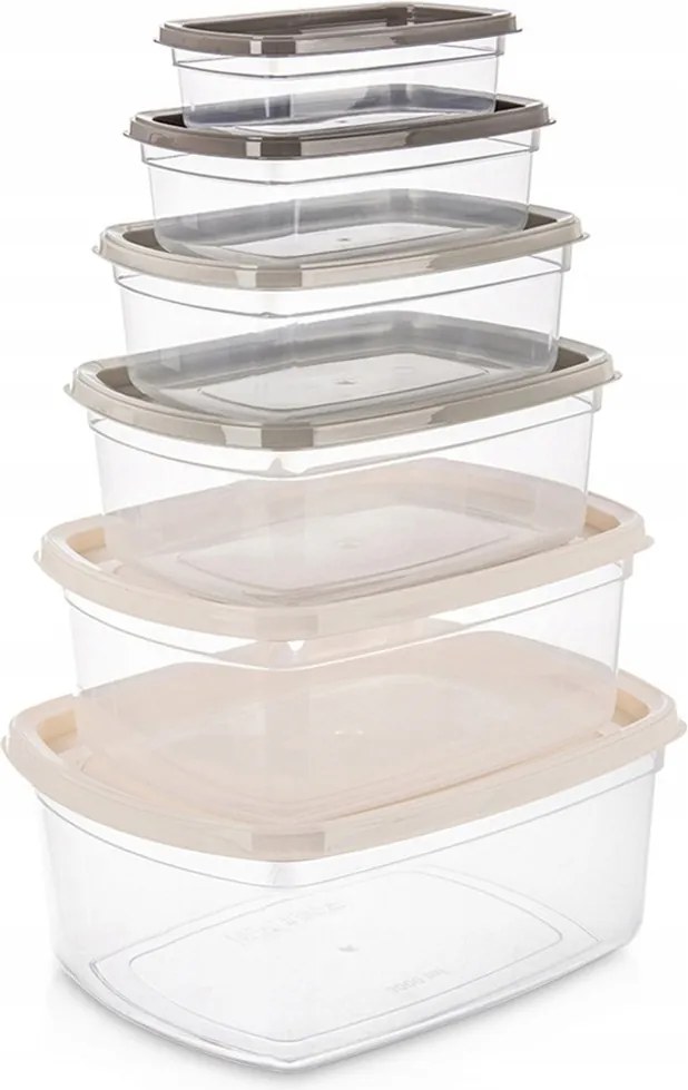 6 db-os Konyhai edénykészlet élelmiszerekhez