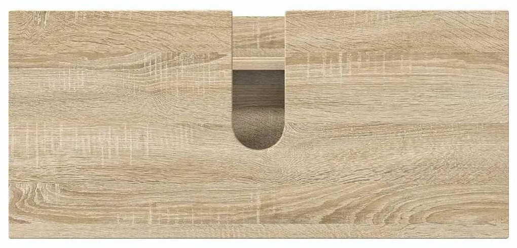 Fürdőszoba bútor szett 3 pcs sonoma tölgy 76.5 x 35 x 64 cm