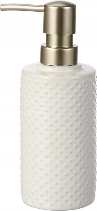 Folyékony Szappan Adagoló Fürdőszobai Fehér Geometrikus Mintás Arany Pumpa