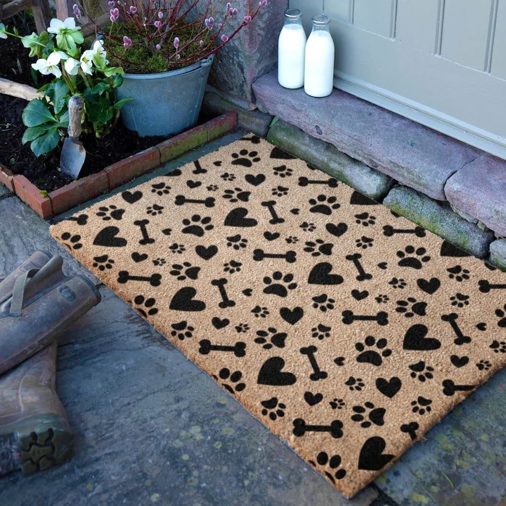 Kókuszrost lábtörlő 60x90 cm Paws and Bones – Artsy Doormats