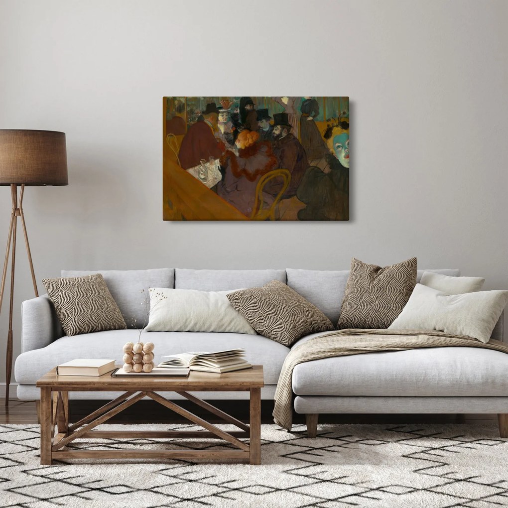 Kép - Henri de Toulouse-Lautrec, At the Moulin Rouge, reprodukciók (90x60 cm)