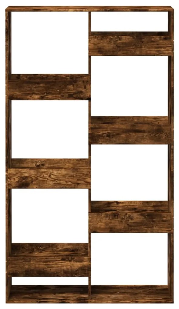 füstös tölgy színű szerelt fa könyvespolc 100 x 33 x 175 cm