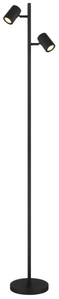 Globo 57918SB - Állólámpa JAMES 2xGU10/5W/230V fekete