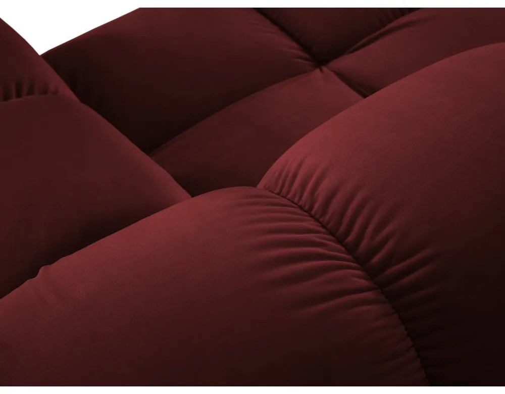Piros bársony kanapé 188 cm Bellis – Micadoni Home