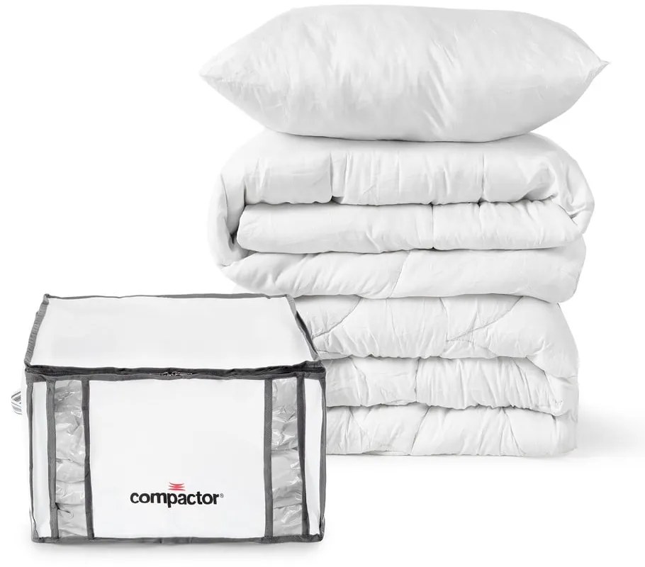 Vákuumos-megerősített textil ruhatároló doboz szett 2 db-os 42x25x25 cm Life – Compactor