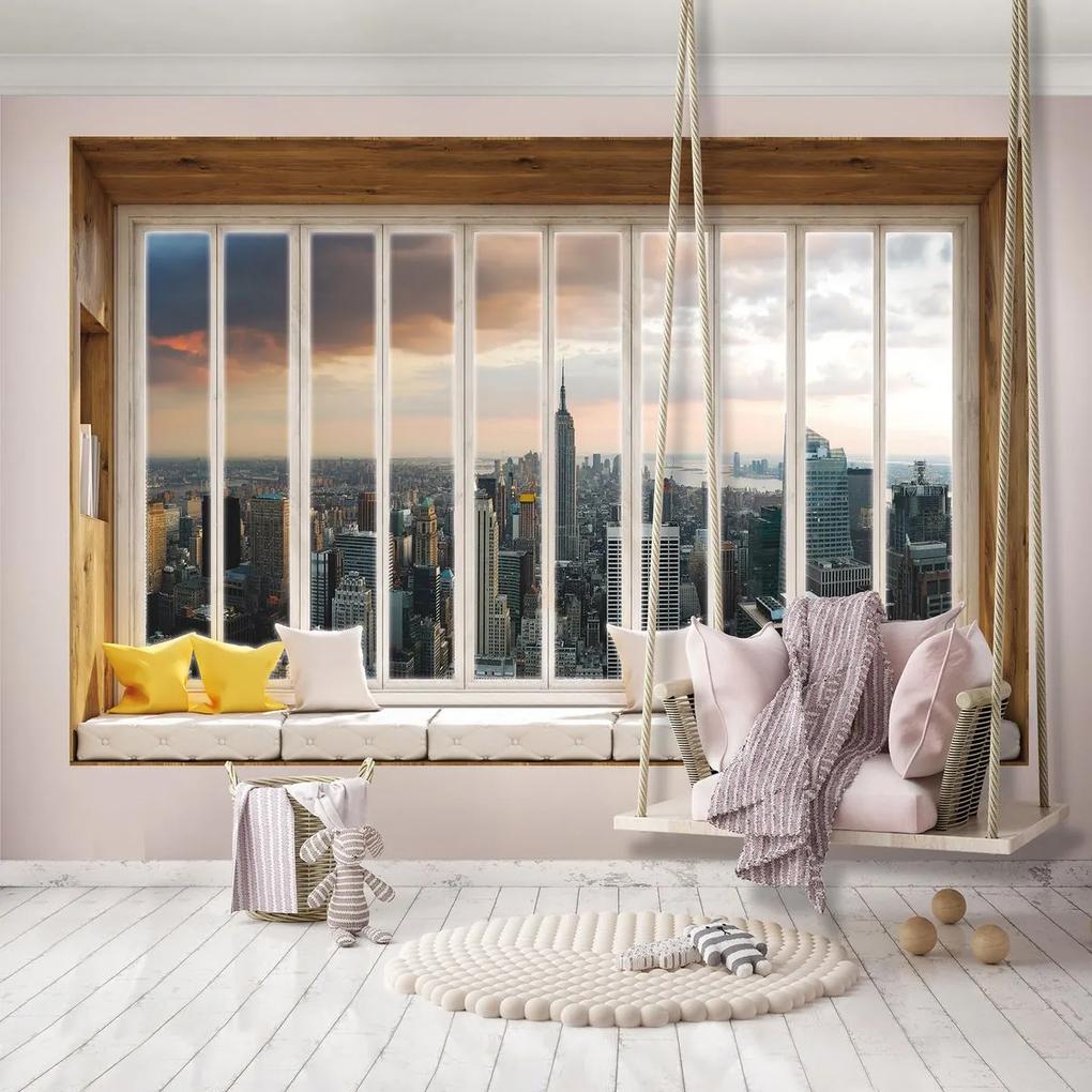 Fotótapéta - New York - kilátás az ablakból (254x184 cm)