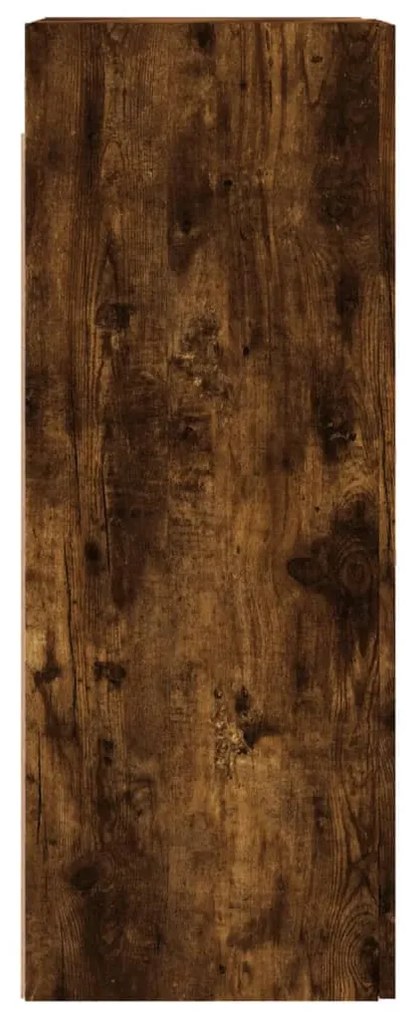 füstös tölgy színű fali szekrény 34,5x34x90 cm