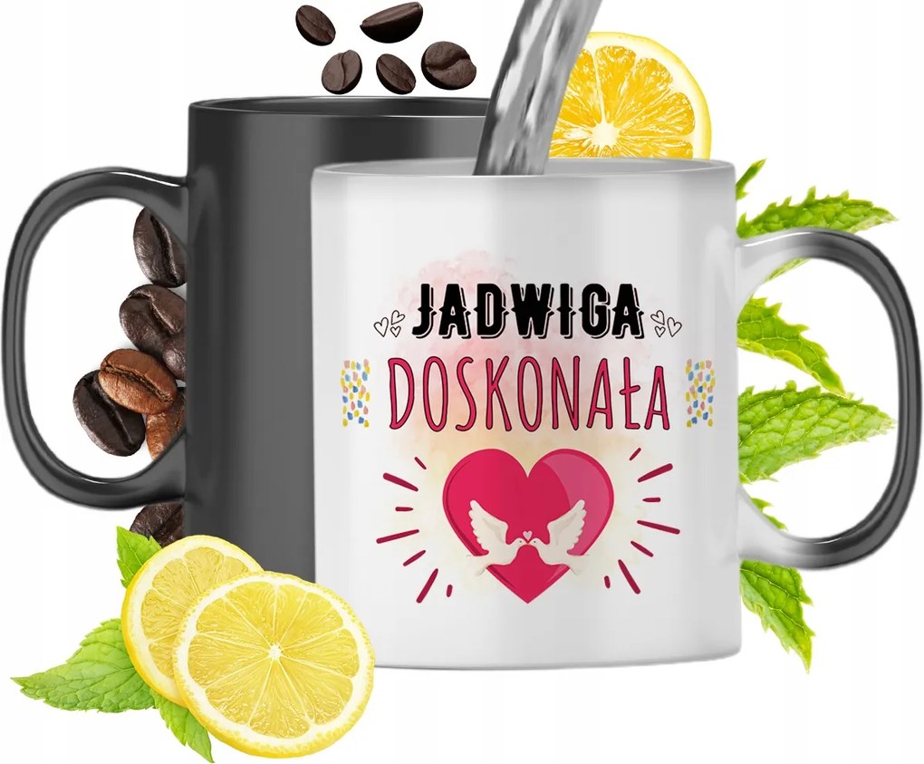 Mágikus Bögre Hedvignek Fekete Matt Nyomtatott Fotóval 330ml