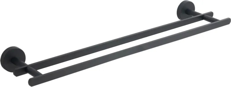 Mexen Loft dupla törülközőtartó, fekete - 7012625-70