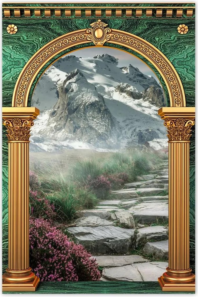 Poszterek 80x120 Hegyi kilátás Tájkép Köd