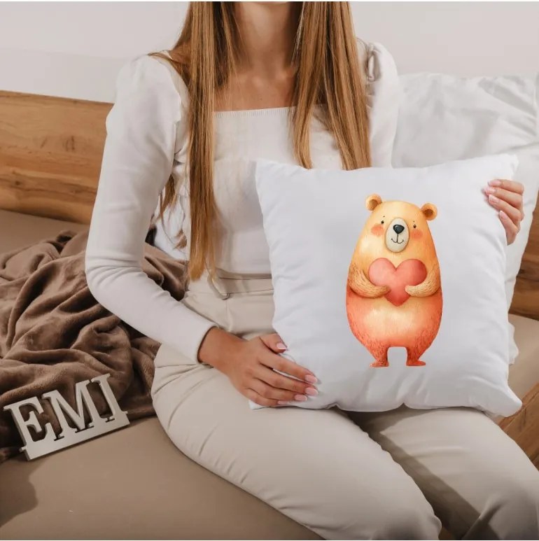 EMI Teddy Love díszpárna 40x40 cm