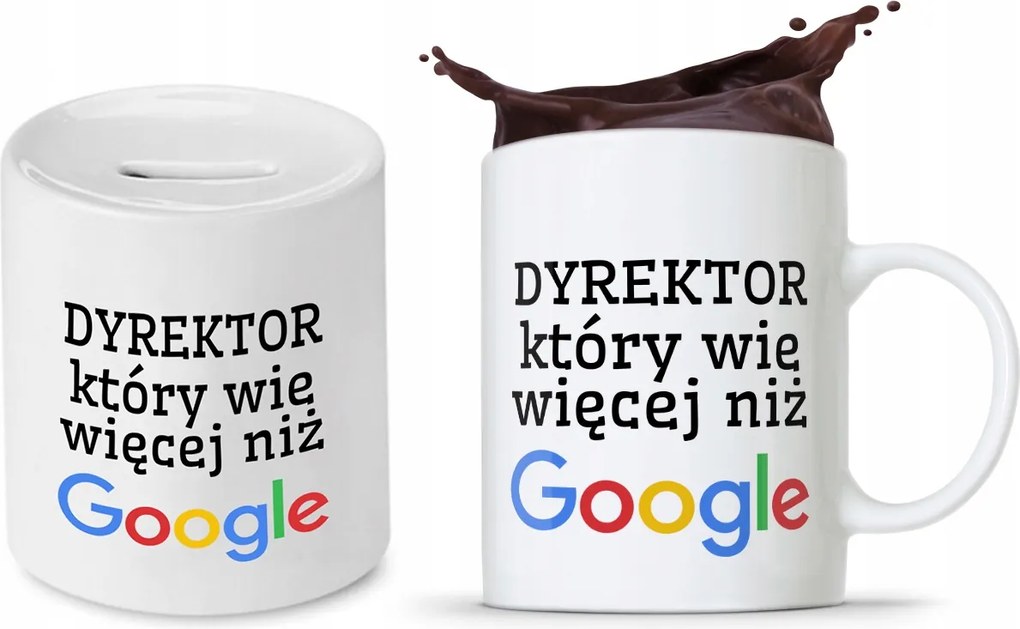 Persely Bögre Szett Igazgatónak Ajándék fényképes nyomtatással