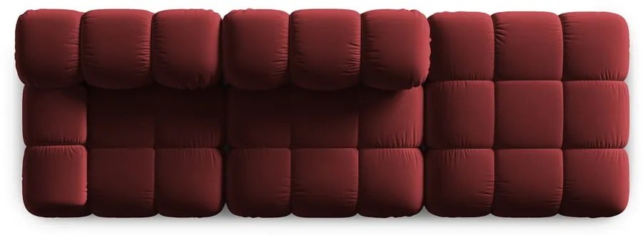 Piros bársony kanapé 282 cm Bellis – Micadoni Home