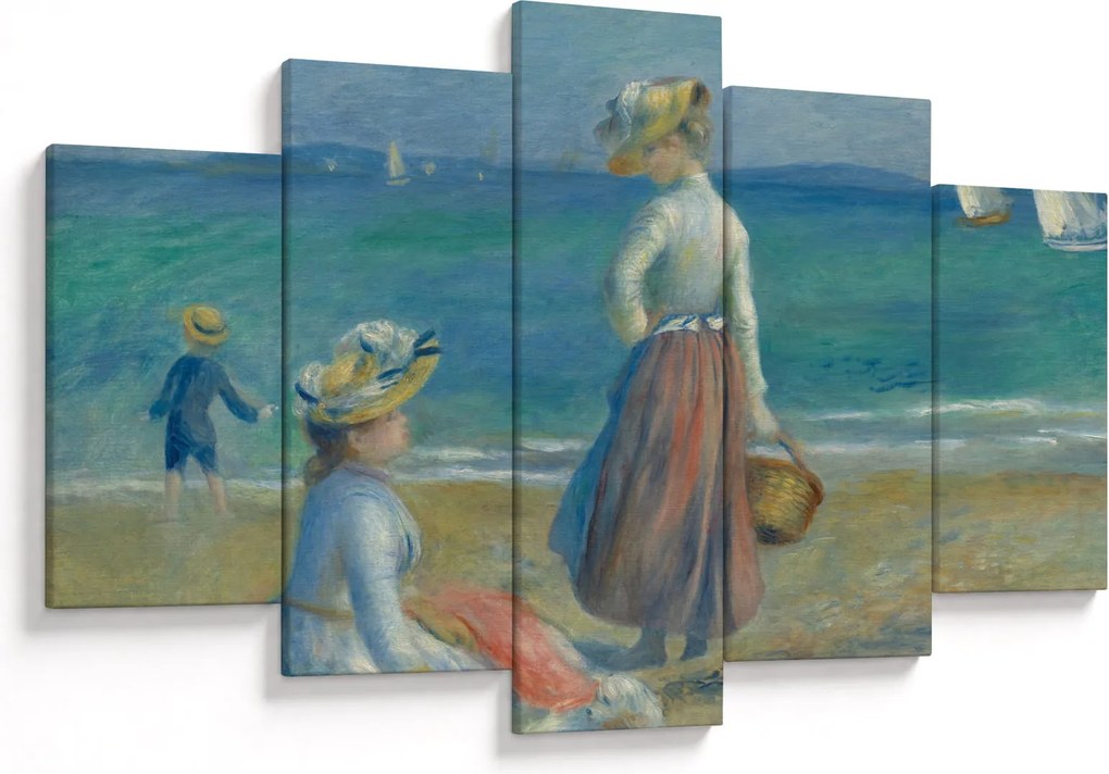 Kép - Auguste Renoir, Figures on the Beach, reprodukciók (150x105 cm)