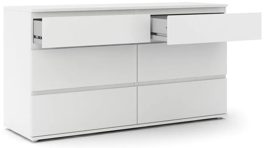 Fehér alacsony komód 153x84 cm Nova – Tvilum