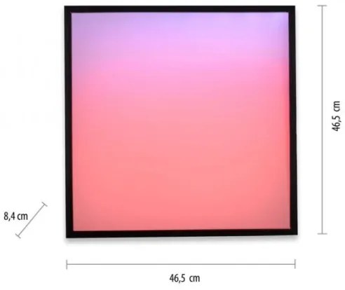 JUST LIGHT. 14110-18-LED RGBW Dimmelhető lámpa MARIO BLACK LED/19,5W/230V + távirányító