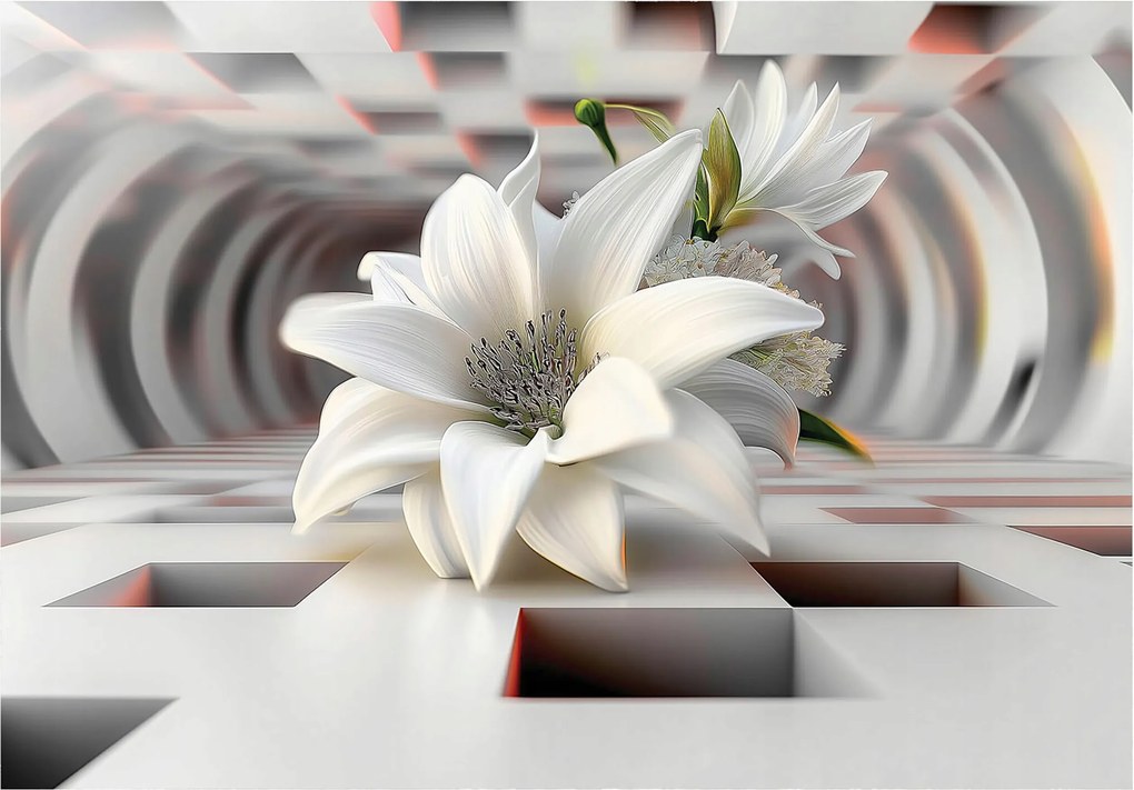 Fotótapéta Virágok 3D Absztrakt Hálószoba Nappali Tapéta Flizelina 400x280