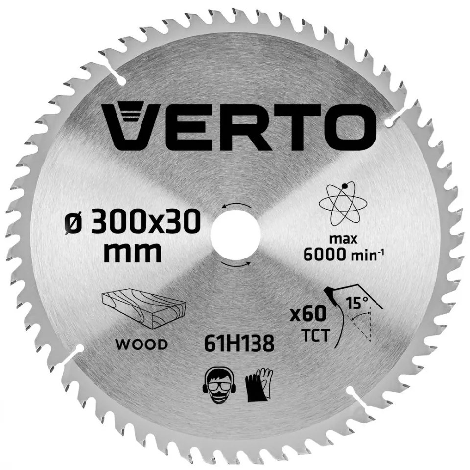 KÖRFŰRÉSZLAP 300*30MM 60FOG HM. VERTO