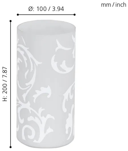 EGLO 91242 - Asztali lámpa GEO 1xE14/60W