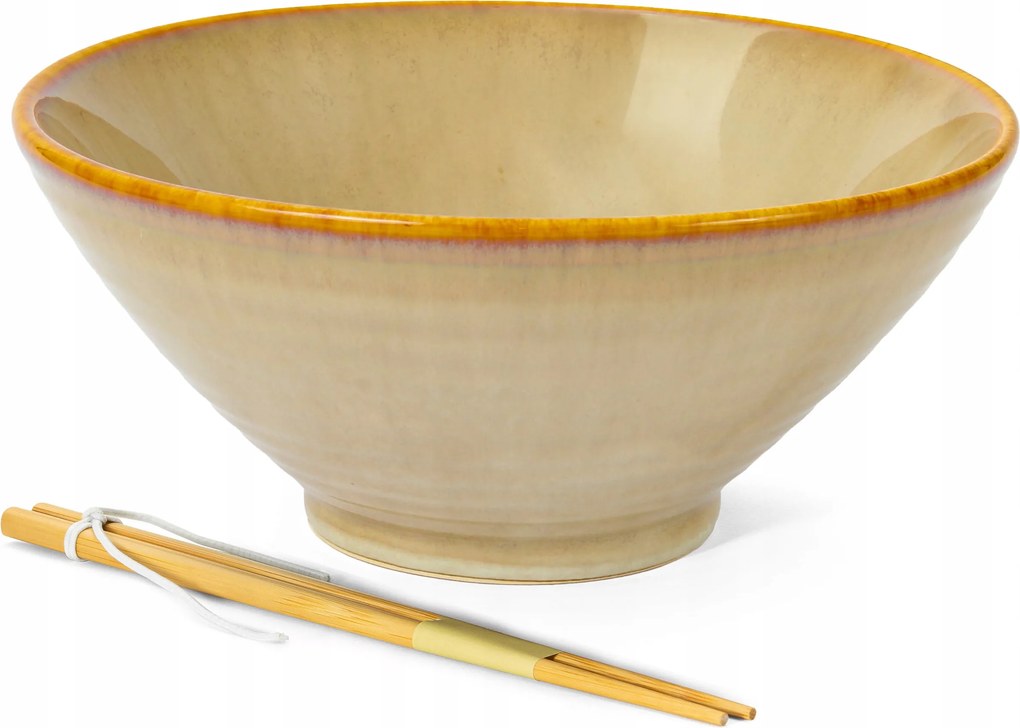 Nagy Tál Mély Kerek Leveses Tányér Ramen Ramenu Pho Miso Tésztához Earth