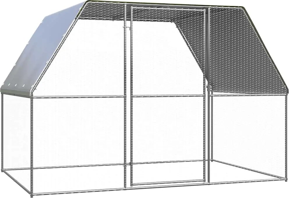 vidaXL kültéri horganyzott acél tyúkól 3 x 2 x 2 m