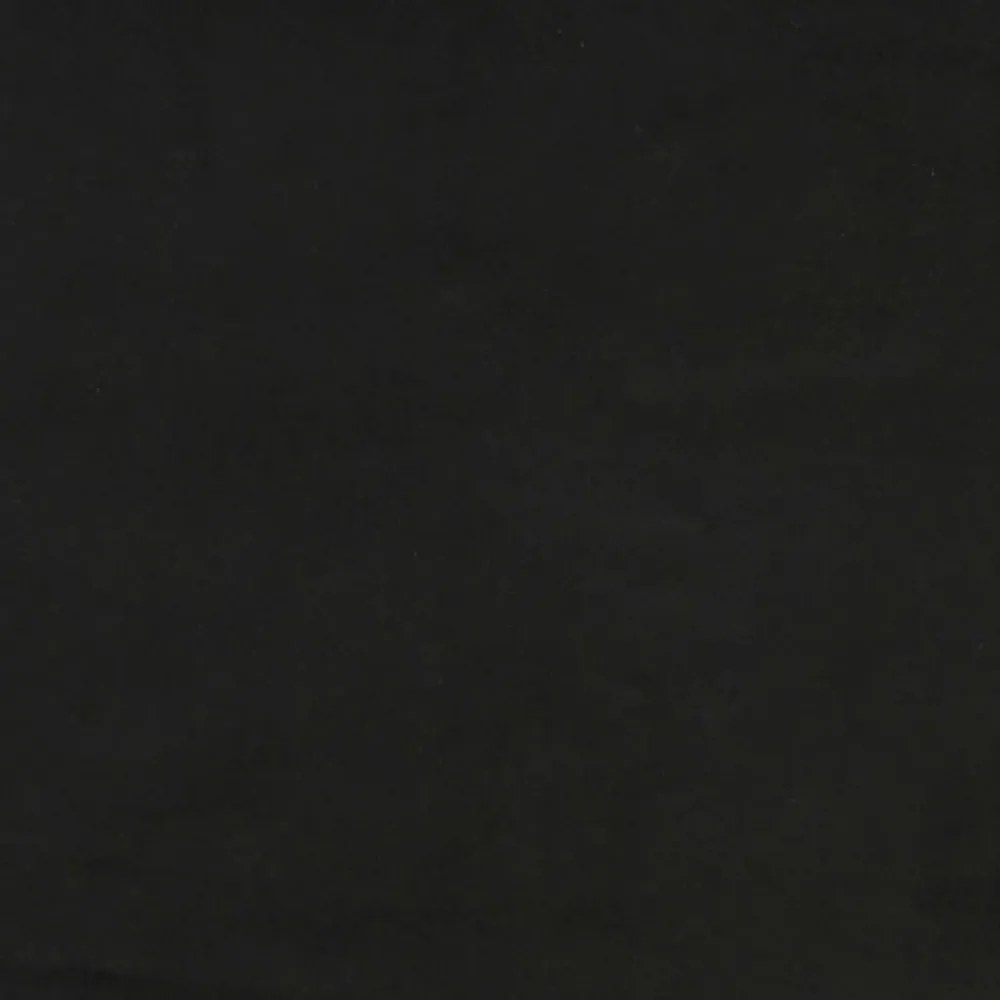 fekete bársony rugós ágykeret 90 x 200 cm