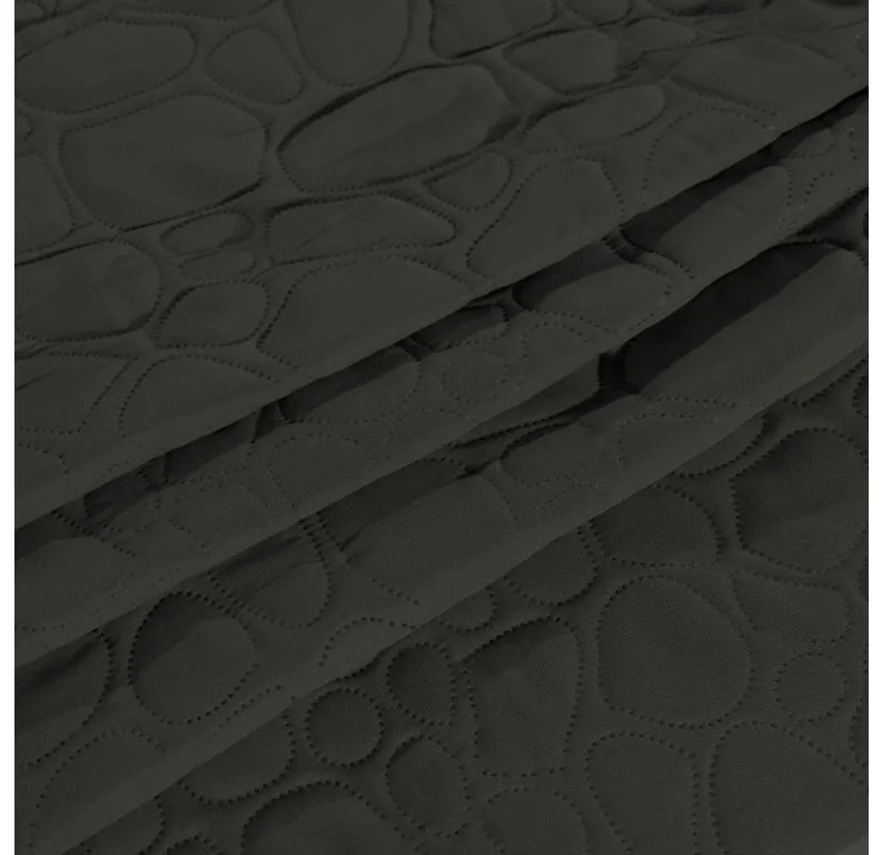 STONE sötétszürke ágytakaró mintával Méret: 170 x 210 cm