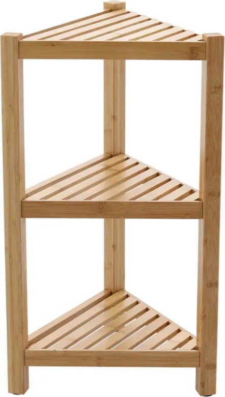 Bambusz sarokpolc 3 szintes 34 x 34 x 60 cm