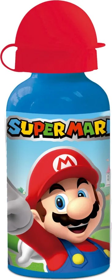 Super Mario Mushroom Kingdom alumínium kulacs ivókupakkal 400 ml