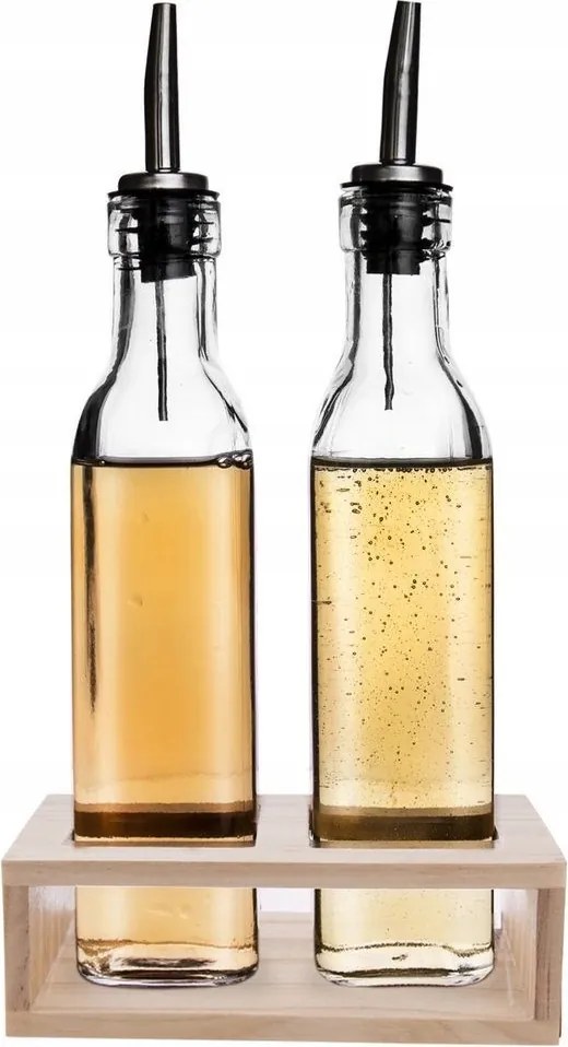 2x Olívaolaj palack ecet adagoló üveg ecet olaj adagoló állvány