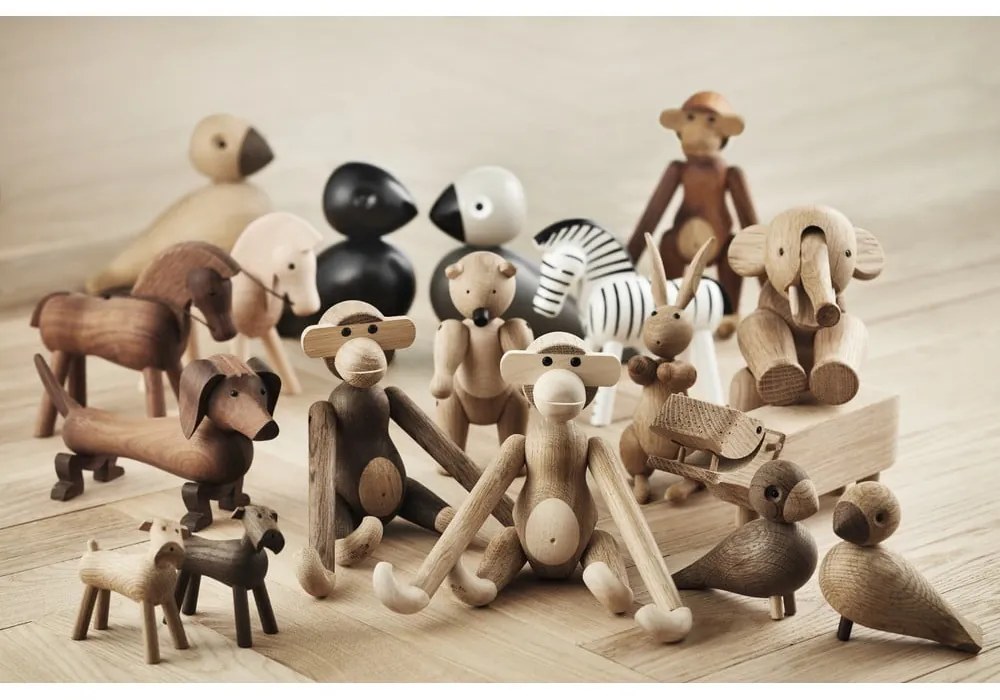 Bojesen Denmark Monkey Solid dekorációs figura tömör fából - Kay