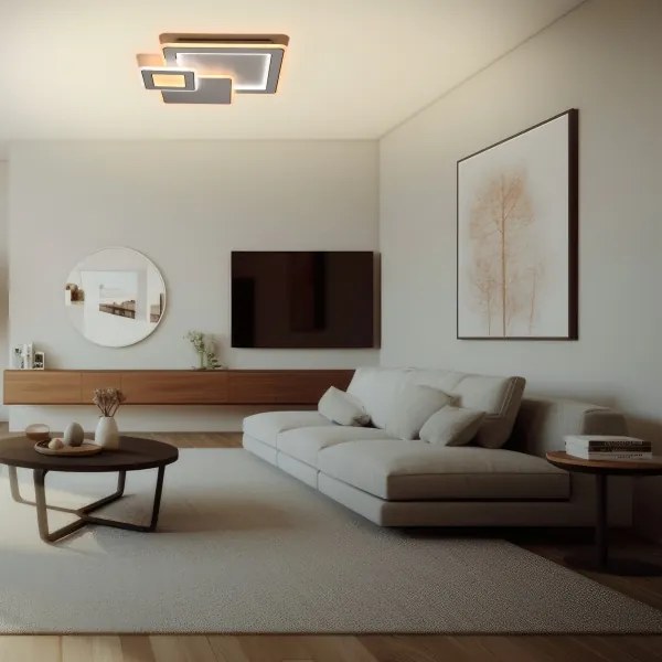 Brilagi - Fényerőszabályozható mennyezeti lámpa MODERN LED/93W/230V 3000-6000K + távirányító