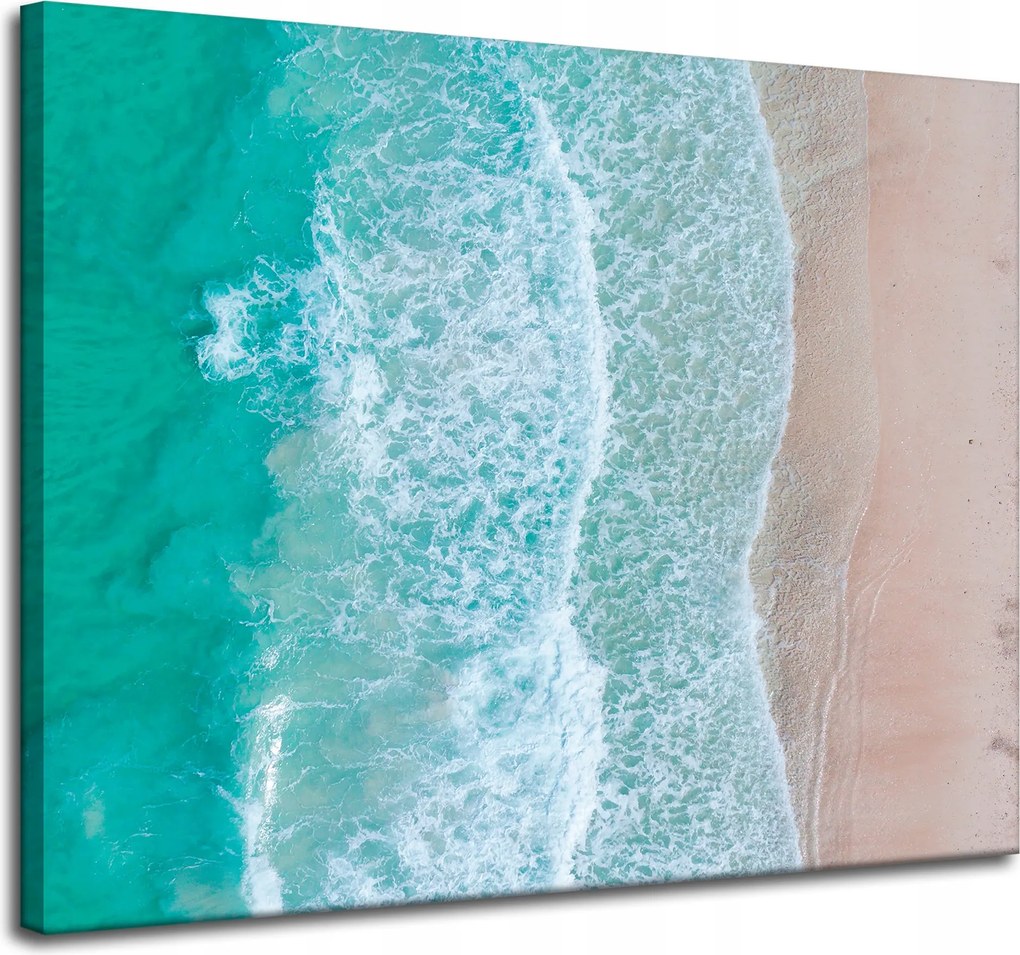 Vászonkép Óceán Hullámok Természet Tengerpart 100x80 cm Ideális ajándék