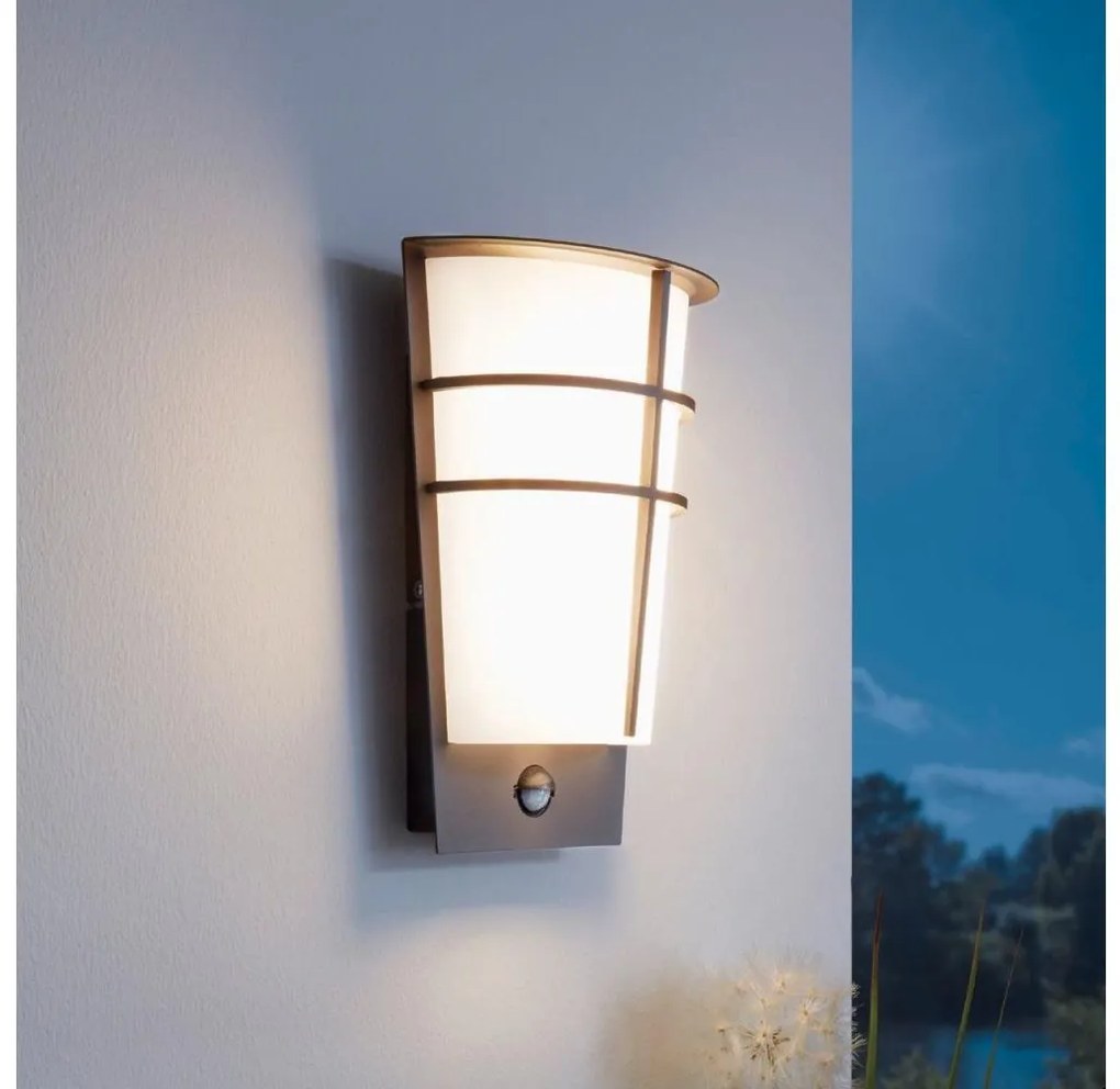 Eglo 96017 - LED Kültéri fali lámpa a mozgásérzékelős BREGANZO 1 2xLED/2,5W 96017
