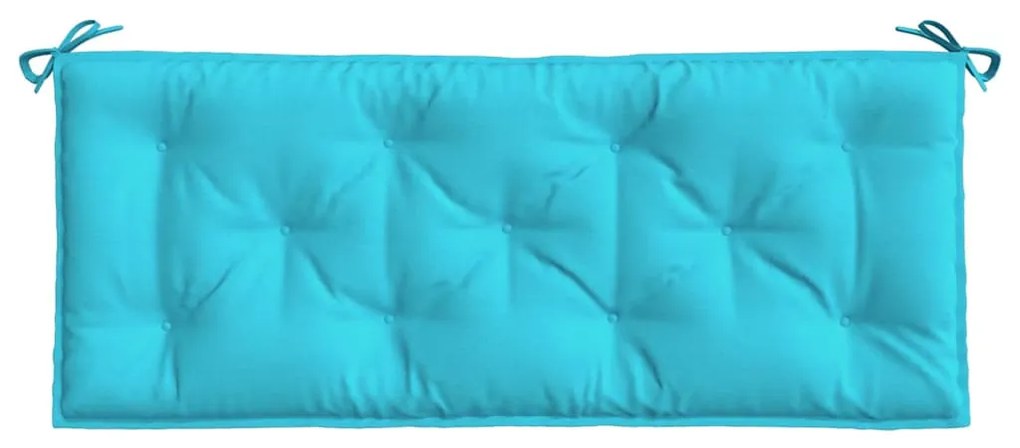2 db türkizkék szövet kerti padpárna 120 x 50 x 7 cm
